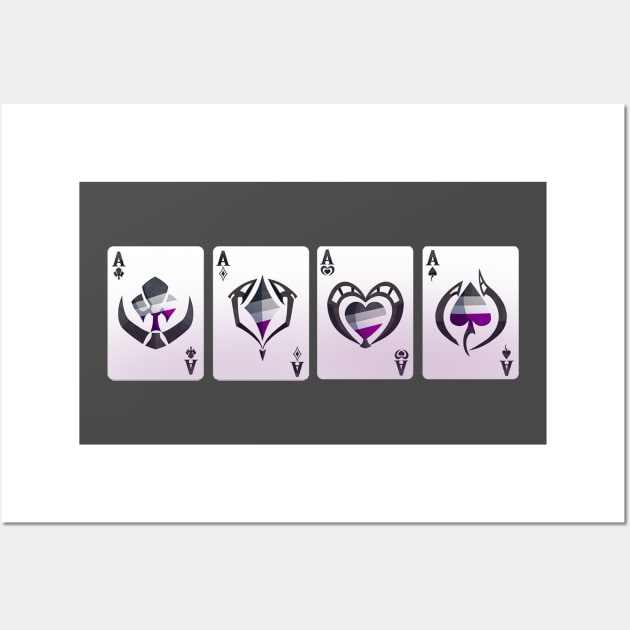 Ace Pride Hand of Cards Wall Art by Phreephur